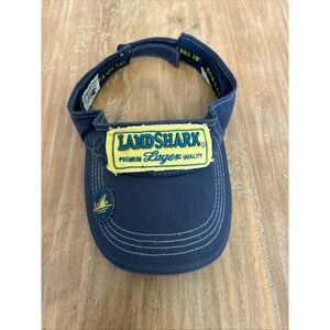 LandShark Lager Margaritaville Visor Navy Blue Bottle Opener Hat Beer OS
